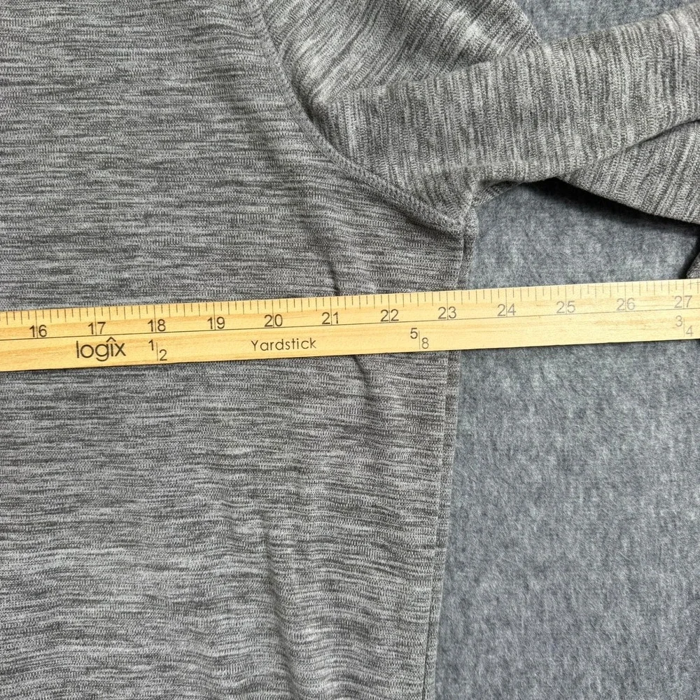 Avalanche‎ Pullover Mens Large Gray Quarter Zip Space Dye Performance CAM150U